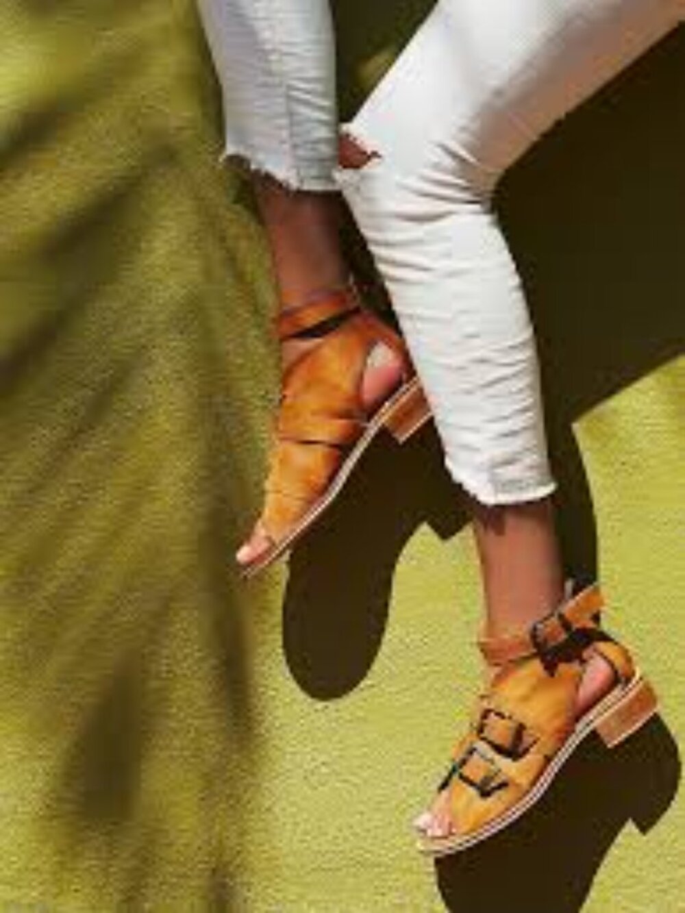 Free People Sunchaser Edgy Vintage Inspired Shoeboot Sandals Size EU 38/US 7.5